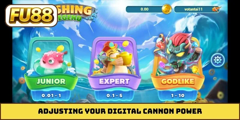 Adjusting your digital cannon power