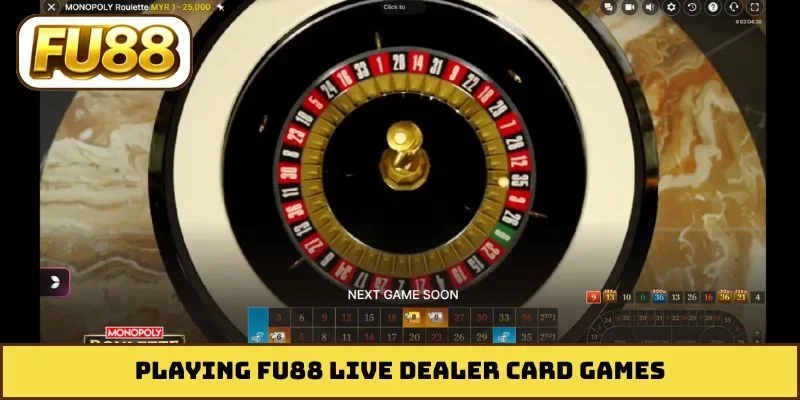 Playing FU88 live dealer card games