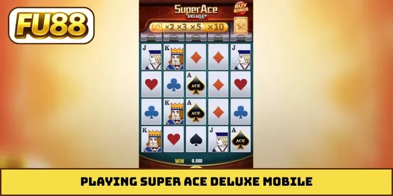 Playing Super Ace Deluxe mobile