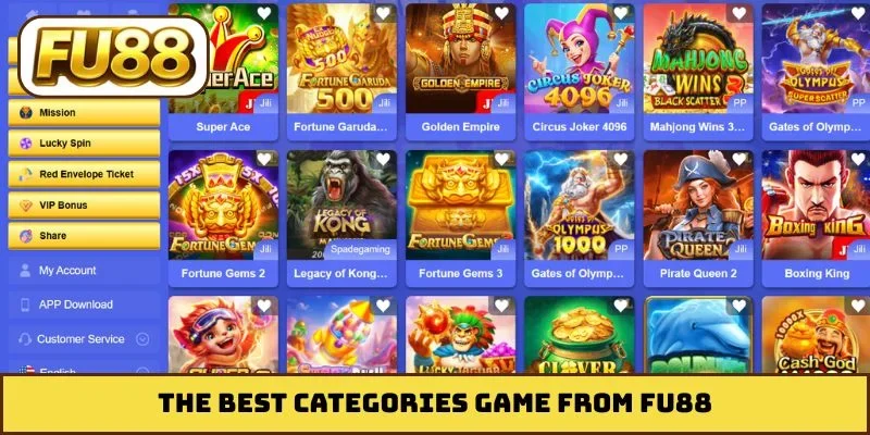 The best categories game from FU88