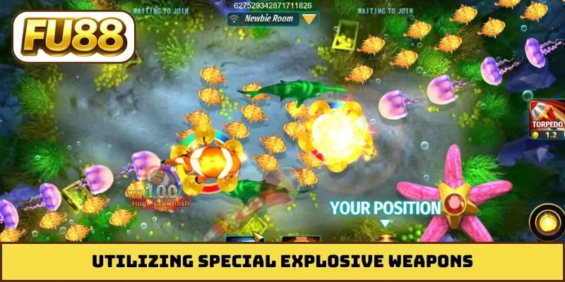 Utilizing special explosive weapons