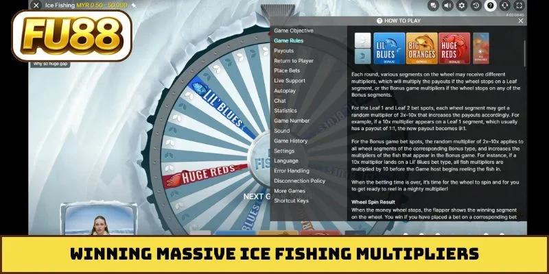 Winning massive Ice Fishing multipliers
